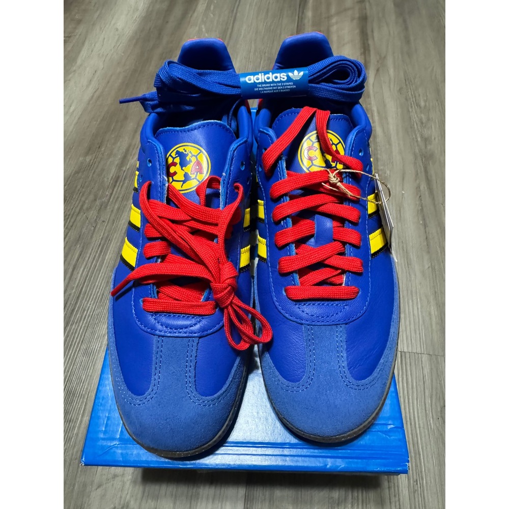adidas Samba Club America Las Aguilas Blue Yellow Men's Size 10 Women's 11